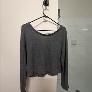 Auden Charcoal Long Sleeve Top
